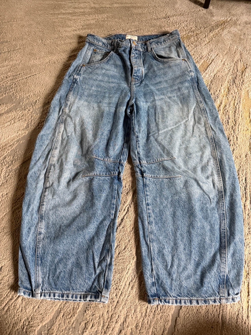 WeThe Free Good Luck Mid Rise Barrel Jeans relaxed slouchy fit 29 - Picture 2 of 15